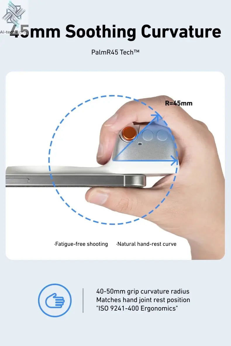 TELESIN Phone Camera Shoot Hand Grip Magnetic Smart Phone Holder Shooting Aid Remote Control Handle For Iphone Android Phone Ai-TechWorld 