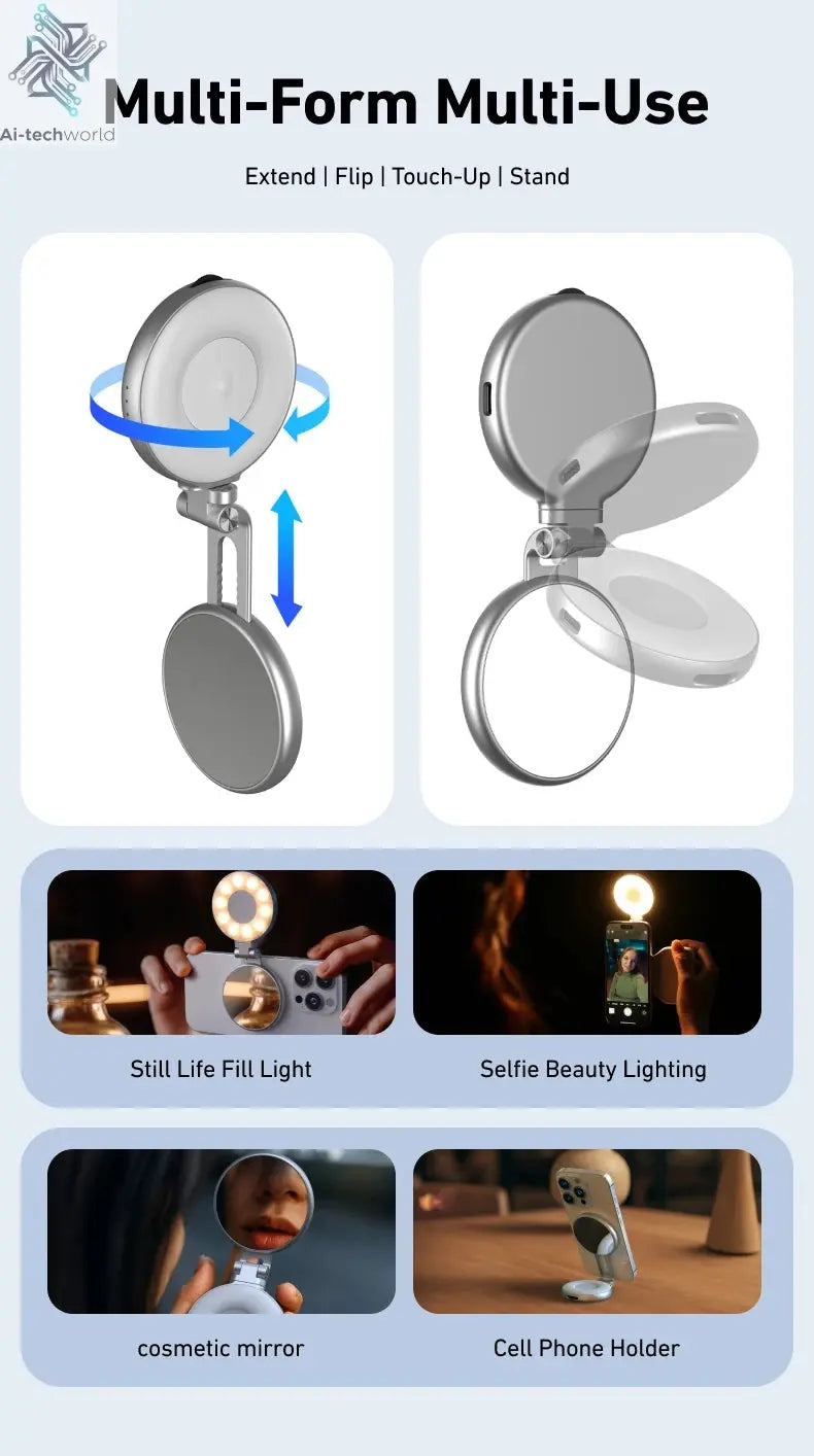 TELESIN Phone Camera Shoot Hand Grip Magnetic Smart Phone Holder Shooting Aid Remote Control Handle For Iphone Android Phone Ai-TechWorld 