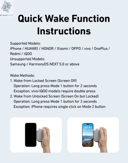 TELESIN Phone Camera Shoot Hand Grip Magnetic Smart Phone Holder Shooting Aid Remote Control Handle For Iphone Android Phone Ai-TechWorld 