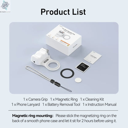 TELESIN Phone Camera Shoot Hand Grip Magnetic Smart Phone Holder Shooting Aid Remote Control Handle For Iphone Android Phone Ai-TechWorld 