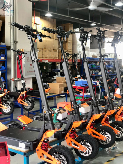 TOURSOR X5 11Inch 6000W Dual Motor Electric Scooter 85KM/H 120KM Long Range Off Road Foldable Electric Kick Scooter for adult - Ai-TechWorld