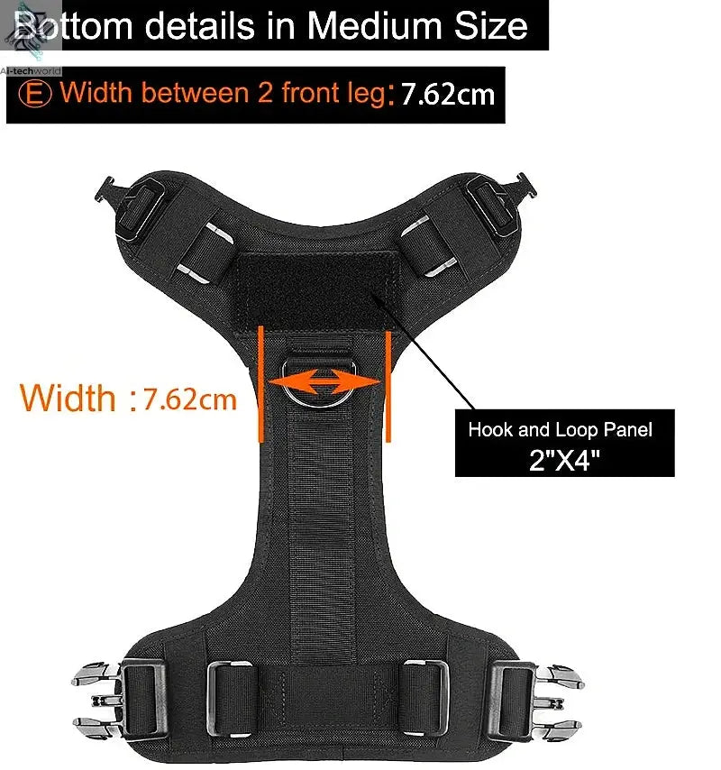 Tactical Military Vest Pet German Shepherd Golden Retriever Tactical  Training Dog Harness and Leash Set For All Breeds Dogs Ai-TechWorld 