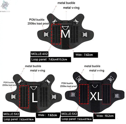 Tactical Military Vest Pet German Shepherd Golden Retriever Tactical  Training Dog Harness and Leash Set For All Breeds Dogs Ai-TechWorld 
