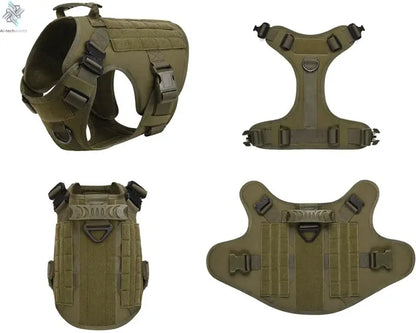 Tactical Military Vest Pet German Shepherd Golden Retriever Tactical  Training Dog Harness and Leash Set For All Breeds Dogs Ai-TechWorld 