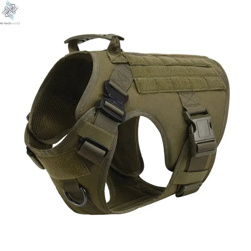 Tactical Military Vest Pet German Shepherd Golden Retriever Tactical  Training Dog Harness and Leash Set For All Breeds Dogs Ai-TechWorld 