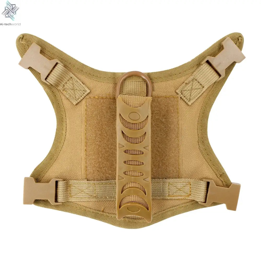 Tactical Puppy Harness Leash For Small Dogs Cats Adjustable Kitten Vest For Military Service Dog Working Training Walking Ai-TechWorld 