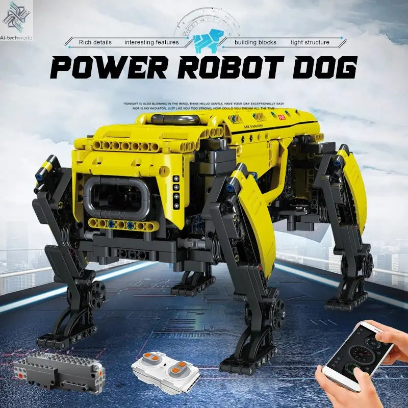 Technical Robot Toys The RC Motorized Boston Dynamics Big Dog Model AlphaDog Building Blocks Bricks Toys for Kid Christmas Gifts Ai-TechWorld 