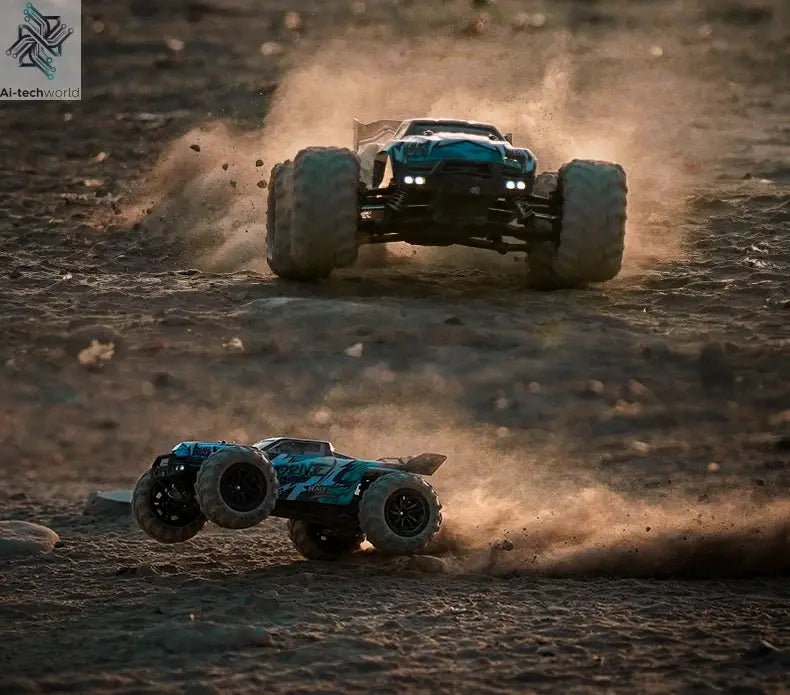 Teeggi 16101 /16102 PRO 1:16 High Speed RC Car With LED Light Drift 70KM/H 4WD RC Off-Road Car Monster Truck Toy For Kid Gifts Ai-TechWorld 