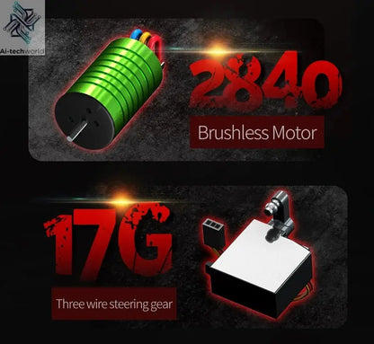 Teeggi 16101 /16102 PRO 1:16 High Speed RC Car With LED Light Drift 70KM/H 4WD RC Off-Road Car Monster Truck Toy For Kid Gifts Ai-TechWorld 