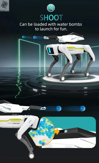 Teeggi Electric RC Intelligent Robot Dog with Clip Multifunction RC Mechanical Dog Educational Toy Bionic Smart Robot Toy Gift Ai-TechWorld 