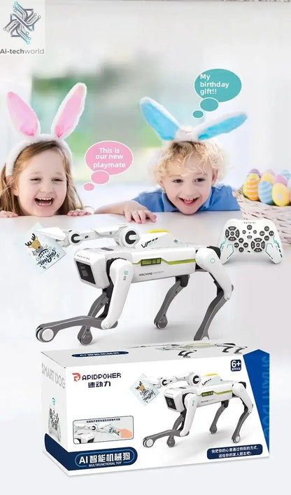Teeggi Electric RC Intelligent Robot Dog with Clip Multifunction RC Mechanical Dog Educational Toy Bionic Smart Robot Toy Gift Ai-TechWorld 