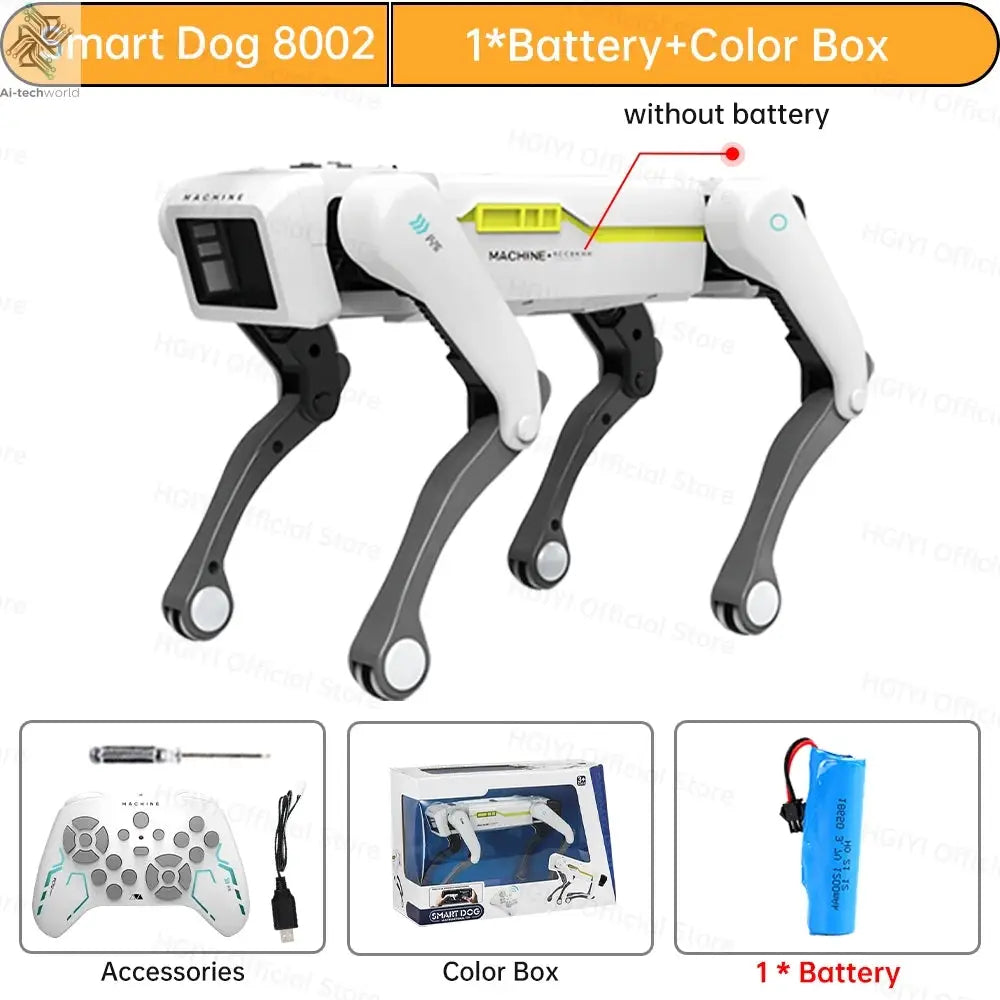 Teeggi Electric RC Intelligent Robot Dog with Clip Multifunction RC Mechanical Dog Educational Toy Bionic Smart Robot Toy Gift Ai-TechWorld 