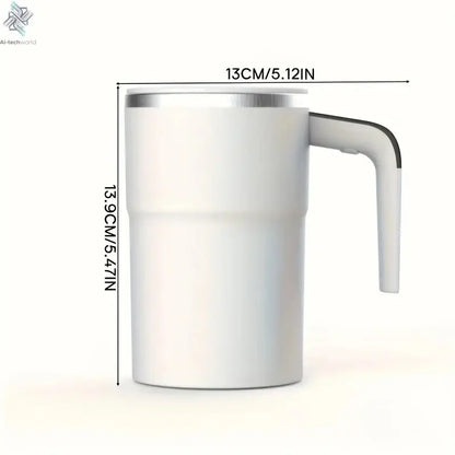 Temperature display automatic stirring cup, rechargeable magnetic automatic stirring coffee cup, portable travel water cup Ai-TechWorld 