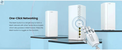 Tenda AX3000 WiFi6 Mesh System EM/MX12 Wireless Router Wi-Fi6 Mesh WiFi Router up to 7000 sq.ft. Wifi range extender WIFI 6 Mesh Ai-TechWorld 