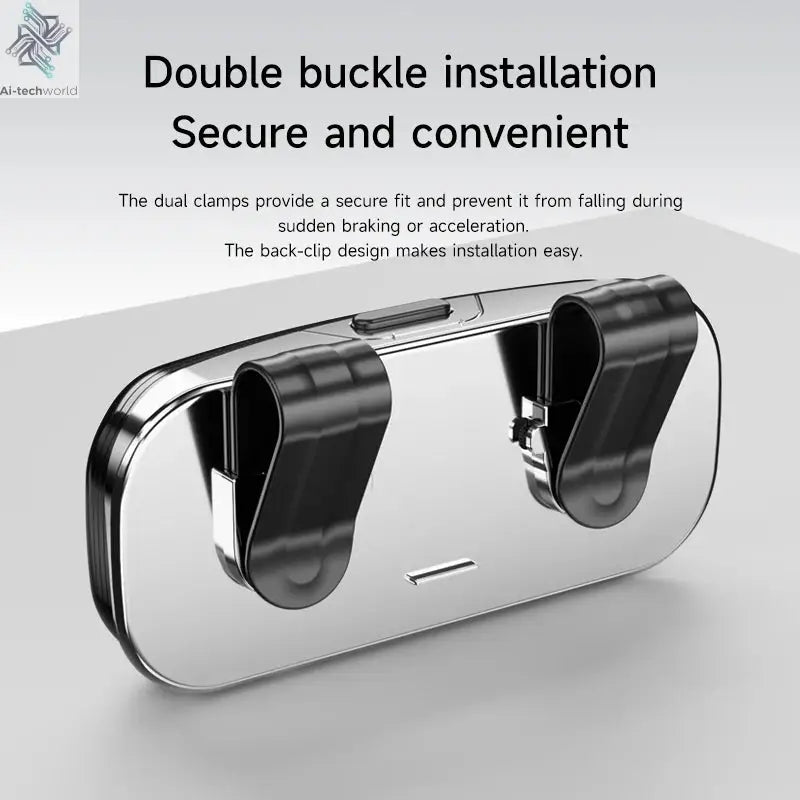 Tesla car sun visor glasses case can be easily picked up and stored for easy storage and cannot shake off thick sponge lining - Ai-TechWorld