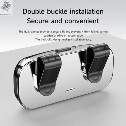 Tesla car sun visor glasses case can be easily picked up and stored for easy storage and cannot shake off thick sponge lining - Ai-TechWorld