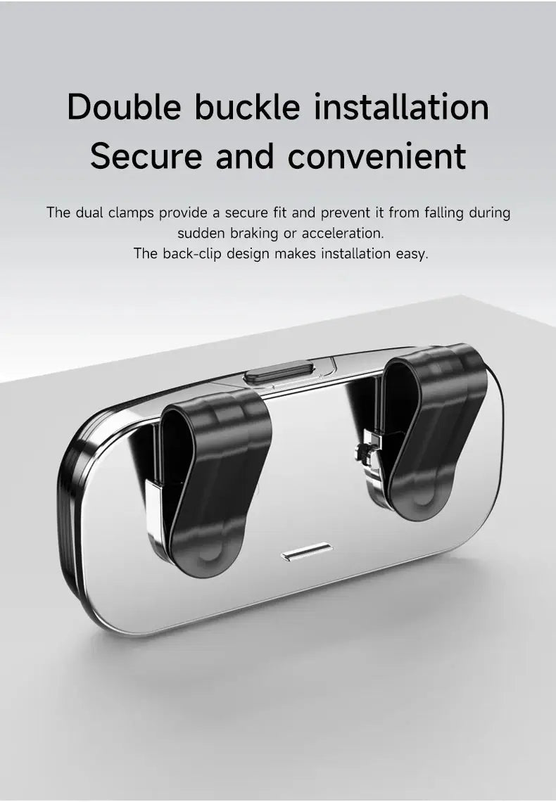 Tesla car sun visor glasses case can be easily picked up and stored for easy storage and cannot shake off thick sponge lining - Ai-TechWorld