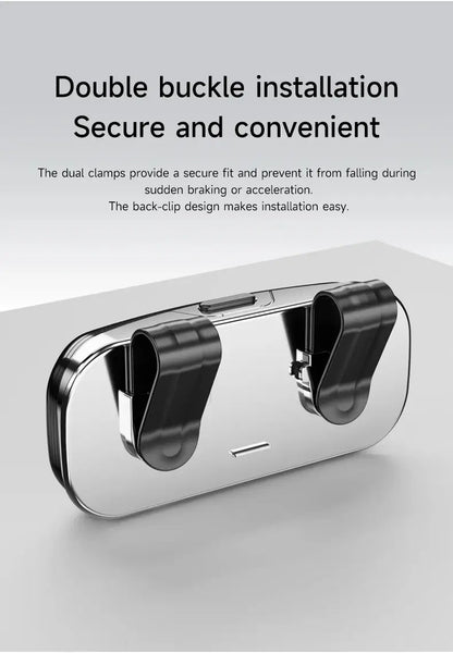 Tesla car sun visor glasses case can be easily picked up and stored for easy storage and cannot shake off thick sponge lining - Ai-TechWorld
