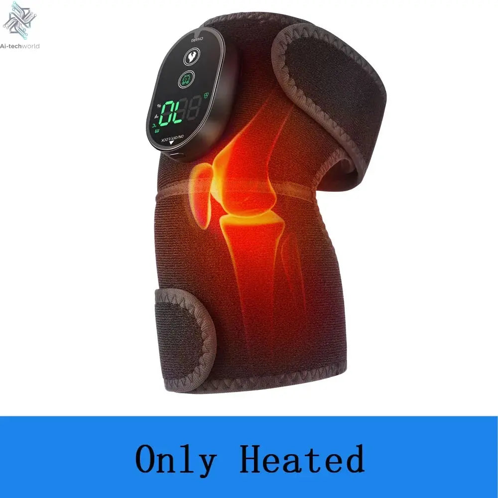Thermal Knee Massager 3 in 1 Shoulder Knee Elbow Heating Massage Support Brace Rechargeable Vibration Pad Machine Muscle Relax Ai-TechWorld 
