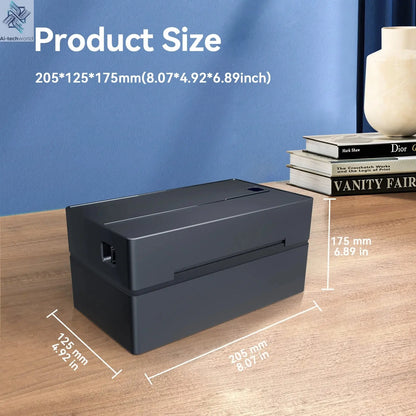 Thermal Label Printer Portable No Ink Required 300DPI 4x6 for Small Business WiFi Bluetooth USB High Speed Express Airway Bill Ai-TechWorld 
