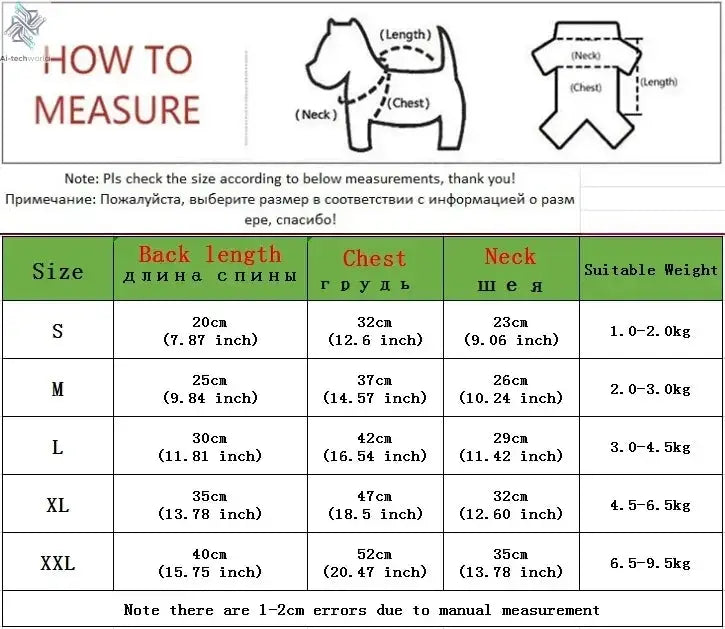 Thicken Warm Dog Jumpsuit Winter Pet Dogs Clothes for Chihuahua Coat Waterproof Hoodie Puppy Overalls Poodle Jacket Pet Apparel Ai-TechWorld 