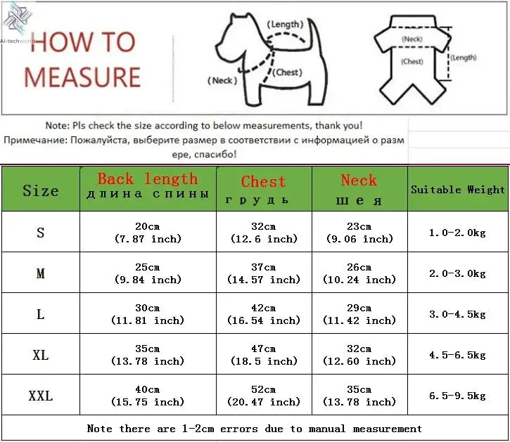 Thicken Warm Dog Jumpsuit Winter Pet Dogs Clothes for Chihuahua Coat Waterproof Hoodie Puppy Overalls Poodle Jacket Pet Apparel Ai-TechWorld 