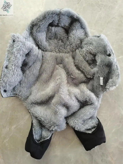 Thicken Warm Dog Jumpsuit Winter Pet Dogs Clothes for Chihuahua Coat Waterproof Hoodie Puppy Overalls Poodle Jacket Pet Apparel Ai-TechWorld 