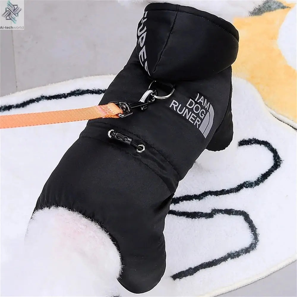 Thicken Warm Dog Jumpsuit Winter Pet Dogs Clothes for Chihuahua Coat Waterproof Hoodie Puppy Overalls Poodle Jacket Pet Apparel Ai-TechWorld 