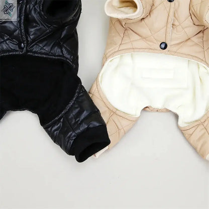 Thicken Warm Dog Jumpsuit Winter Pet Dogs Clothes for Chihuahua Coat Waterproof Hoodie Puppy Overalls Poodle Jacket Pet Apparel Ai-TechWorld 