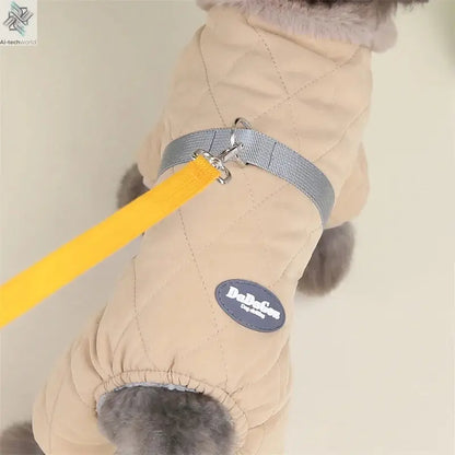Thicken Warm Dog Jumpsuit Winter Pet Dogs Clothes for Chihuahua Coat Waterproof Hoodie Puppy Overalls Poodle Jacket Pet Apparel Ai-TechWorld 