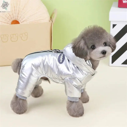 Thicken Warm Dog Jumpsuit Winter Pet Dogs Clothes for Chihuahua Coat Waterproof Hoodie Puppy Overalls Poodle Jacket Pet Apparel Ai-TechWorld 