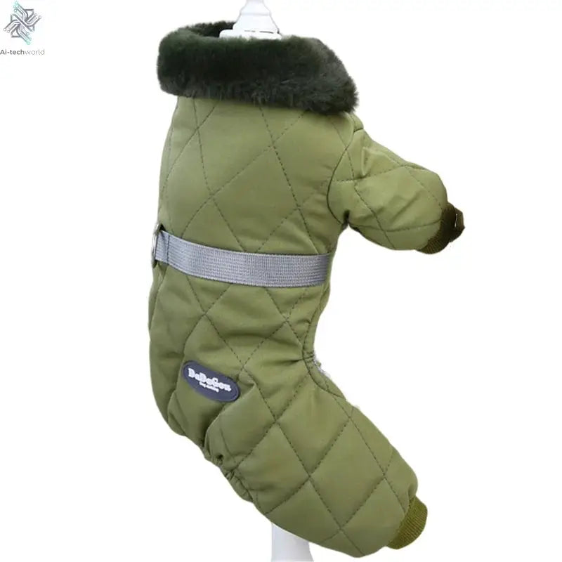 Thicken Warm Dog Jumpsuit Winter Pet Dogs Clothes for Chihuahua Coat Waterproof Hoodie Puppy Overalls Poodle Jacket Pet Apparel Ai-TechWorld 