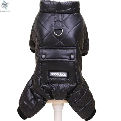 Thicken Warm Dog Jumpsuit Winter Pet Dogs Clothes for Chihuahua Coat Waterproof Hoodie Puppy Overalls Poodle Jacket Pet Apparel Ai-TechWorld 