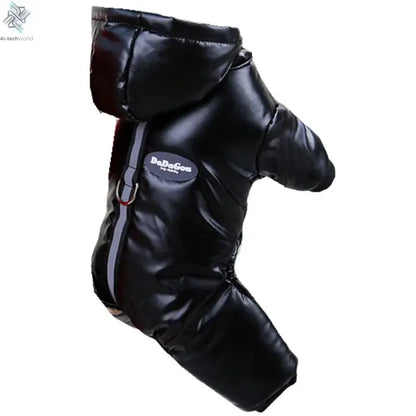 Thicken Warm Dog Jumpsuit Winter Pet Dogs Clothes for Chihuahua Coat Waterproof Hoodie Puppy Overalls Poodle Jacket Pet Apparel Ai-TechWorld 