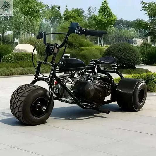 Three-wheeled karting adult-child drift racing drift-off gas-powered three-wheeler karting fuel beach buggy Ai-TechWorld 