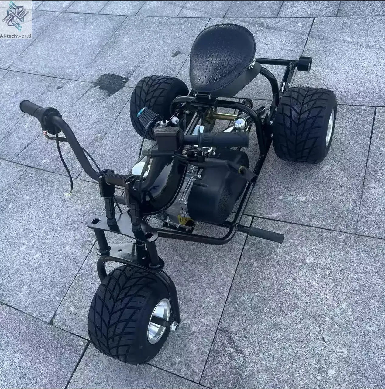 Three-wheeled karting adult-child drift racing drift-off gas-powered three-wheeler karting fuel beach buggy Ai-TechWorld 