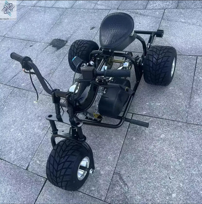 Three-wheeled karting adult-child drift racing drift-off gas-powered three-wheeler karting fuel beach buggy Ai-TechWorld 