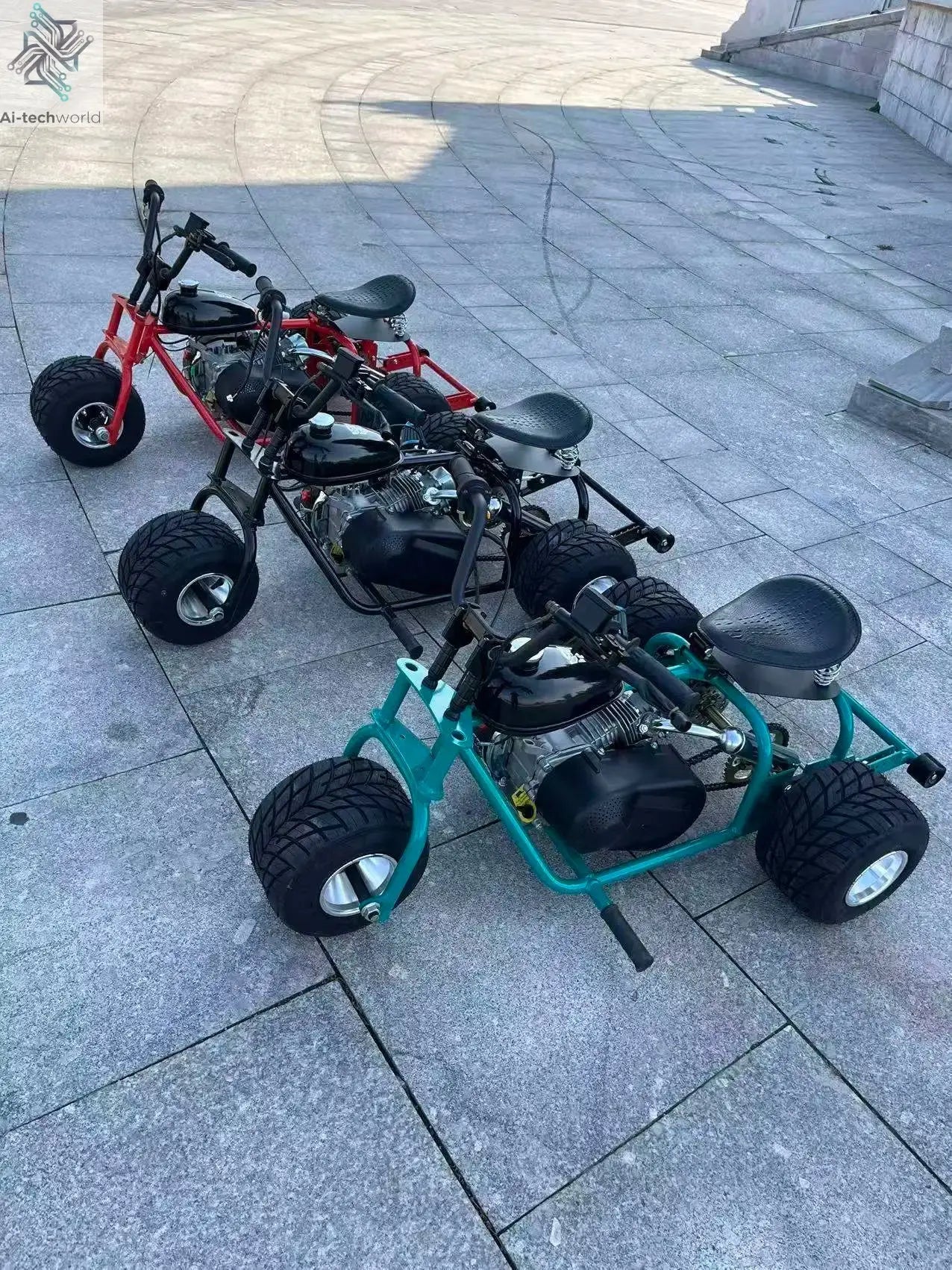 Three-wheeled karting adult-child drift racing drift-off gas-powered three-wheeler karting fuel beach buggy Ai-TechWorld 