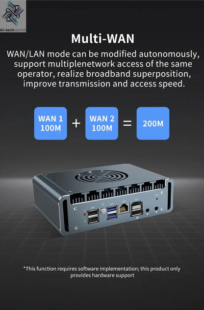 Topton Metal i7 13620H i3 1215U N100 Firewall Mini Computer 6x2.5G LAN intel i226-V DDR5 NVMe Proxmox pfSense OPNsense Mini PC Ai-TechWorld 