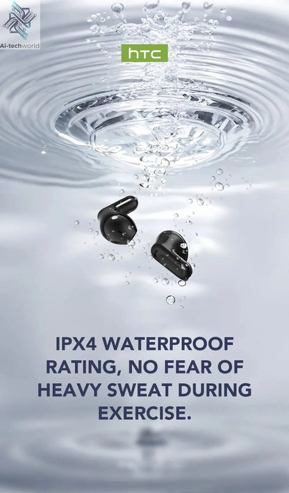 Translator HTC NE20 New Bluetooth 6.0 Wireless Headphones Translation Ai-TechWorld 