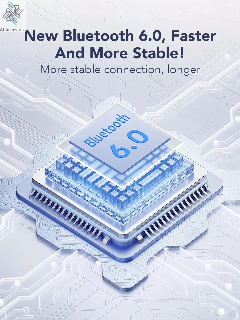 Translator HTC NE20 New Bluetooth 6.0 Wireless Headphones Translation Ai-TechWorld 