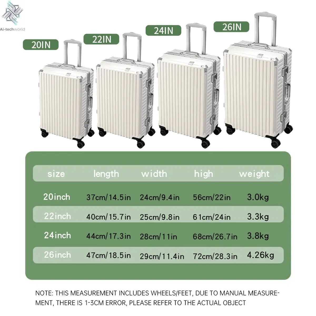 Trolley Luggage 20 24 26 28" Aluminum Frame Rolling Luggage Case USB Travel Suitcase on Wheels Combination Lock Carry on Luggage - Ai-TechWorld