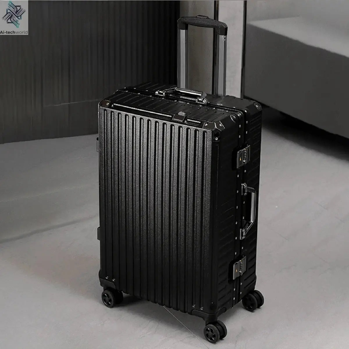 Trolley Luggage 20 24 26 28" Aluminum Frame Rolling Luggage Case USB Travel Suitcase on Wheels Combination Lock Carry on Luggage - Ai-TechWorld