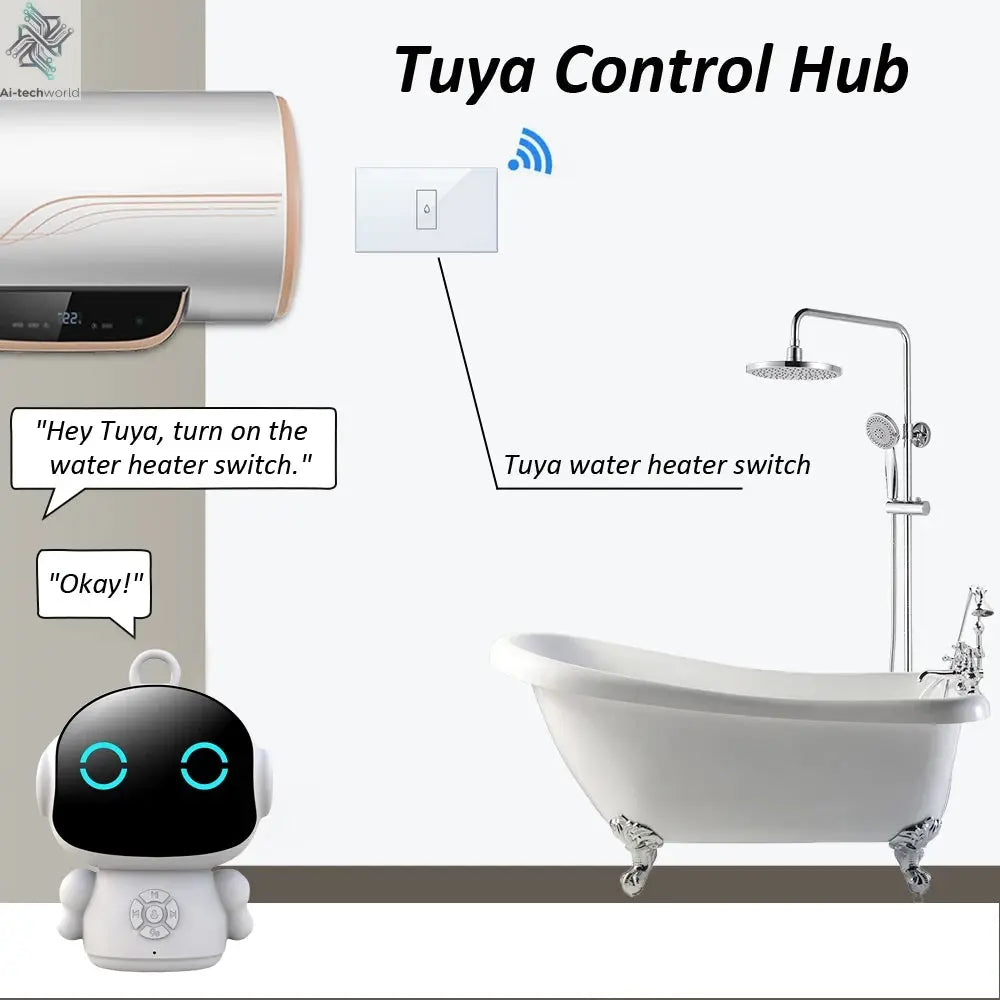 Tuya Smart AI Robot WiFi Early Education Toys for Children Speech Recognition & Voice Interactive Educational Learning Machine Ai-TechWorld 