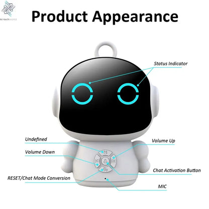 Tuya Smart AI Robot WiFi Early Education Toys for Children Speech Recognition & Voice Interactive Educational Learning Machine Ai-TechWorld 