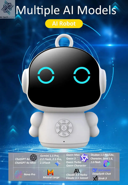 Tuya Smart AI Robot WiFi Early Education Toys for Children Speech Recognition & Voice Interactive Educational Learning Machine Ai-TechWorld 