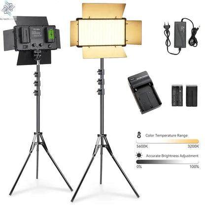 U600/U800 LED Photo Studio Light for Youbute Game Live Video Lighting Portable LED Video Recording Photography Panel Lamp Ai-TechWorld 