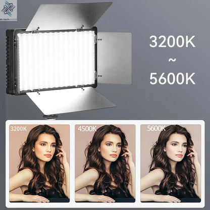 U600/U800 LED Photo Studio Light for Youbute Game Live Video Lighting Portable LED Video Recording Photography Panel Lamp Ai-TechWorld 