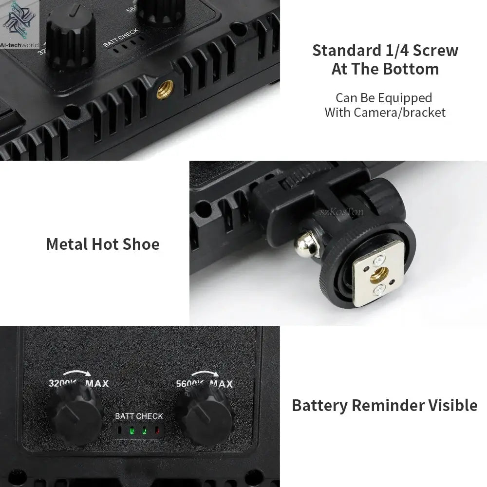 U600/U800 LED Photo Studio Light for Youbute Game Live Video Lighting Portable LED Video Recording Photography Panel Lamp Ai-TechWorld 