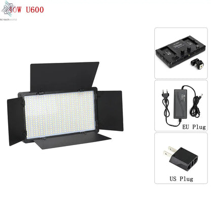 U600/U800 LED Photo Studio Light for Youbute Game Live Video Lighting Portable LED Video Recording Photography Panel Lamp Ai-TechWorld 